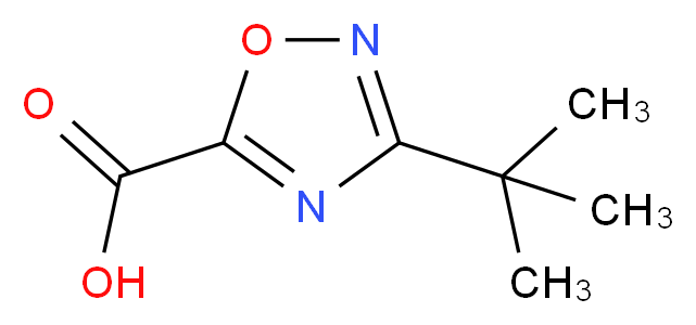 3-tert-butyl-1,2,4-oxadiazole-5-carboxylic acid_分子结构_CAS_944906-41-6