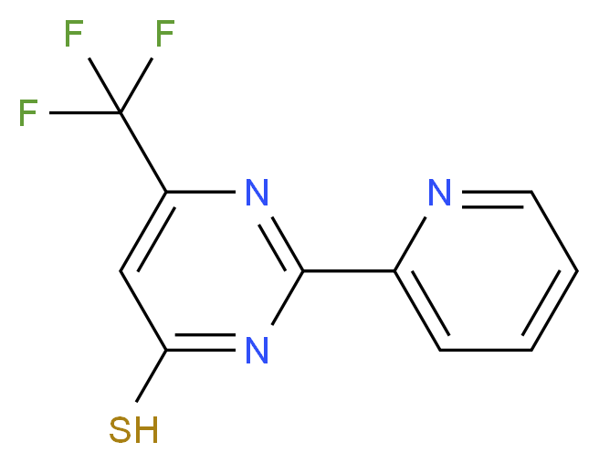 2-(Pyridin-2-yl)-4-thio-6-(trifluoromethyl)pyrimidine_分子结构_CAS_)