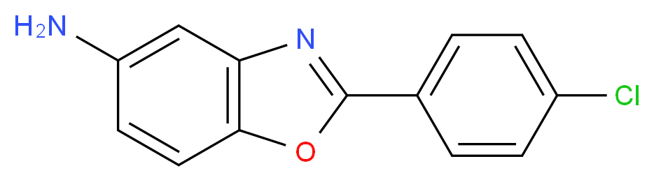 2-(4-chlorophenyl)-1,3-benzoxazol-5-amine_分子结构_CAS_54995-51-6