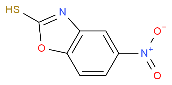 5-nitro-1,3-benzoxazole-2-thiol_分子结构_CAS_22876-21-7