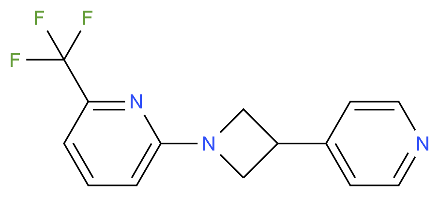 2-[3-(4-pyridinyl)-1-azetidinyl]-6-(trifluoromethyl)pyridine_分子结构_CAS_)