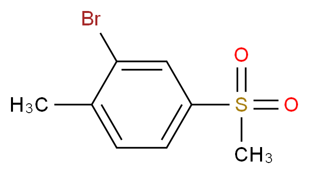 2-Bromo-1-methyl-4-(methylsulfonyl)benzene_分子结构_CAS_702672-96-6)