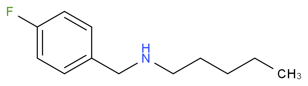 [(4-fluorophenyl)methyl](pentyl)amine_分子结构_CAS_847744-11-0