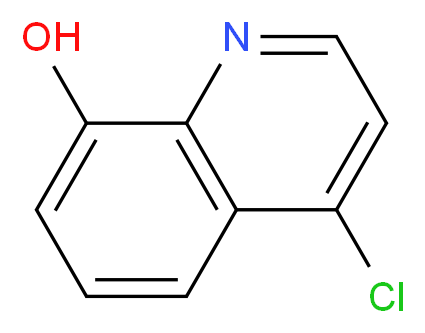 4-chloroquinolin-8-ol_分子结构_CAS_57334-36-8