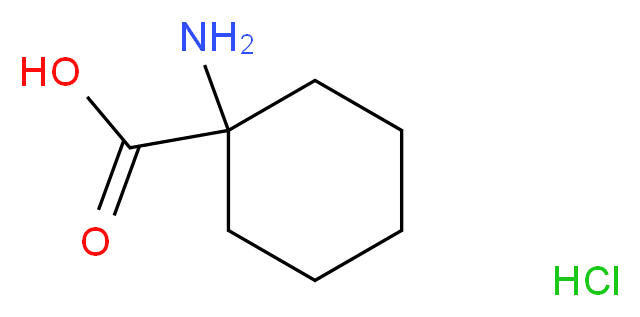 1-aminocyclohexane-1-carboxylic acid hydrochloride_分子结构_CAS_39692-17-6