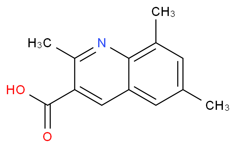 2,6,8-Trimethyl-quinoline-3-carboxylic acid_分子结构_CAS_)