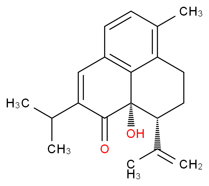 (9R,9aS)-9a-hydroxy-6-methyl-9-(prop-1-en-2-yl)-2-(propan-2-yl)-7,8,9,9a-tetrahydro-1H-phenalen-1-one_分子结构_CAS_453518-30-4