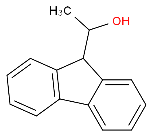 1-(9H-fluoren-9-yl)ethan-1-ol_分子结构_CAS_3023-49-2