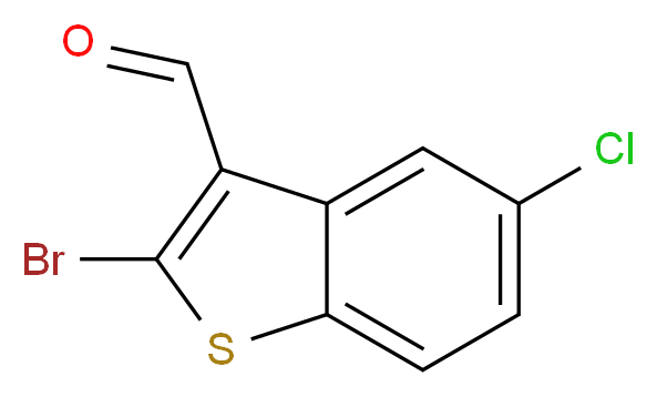 2-Bromo-5-chlorobenzo[b]thiophene-3-carboxaldehyde_分子结构_CAS_680212-97-9)