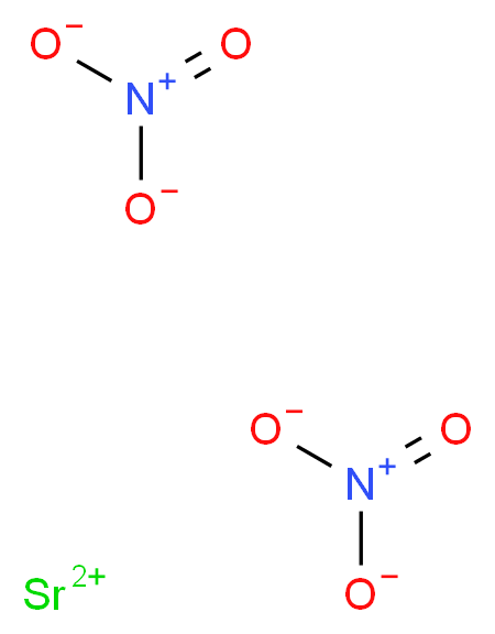 strontium(2+) ion bis(nitrooxidane)_分子结构_CAS_10042-76-9