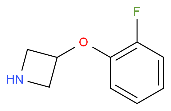 3-(2-fluorophenoxy)azetidine_分子结构_CAS_918831-13-7