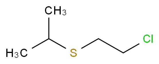 2-[(2-chloroethyl)sulfanyl]propane_分子结构_CAS_4303-41-7