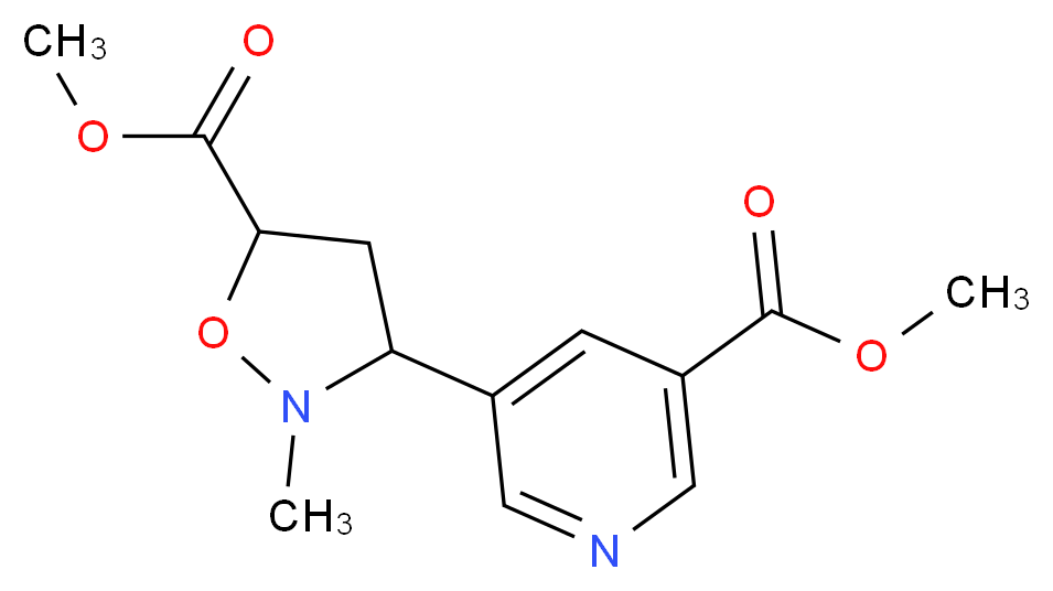 N-Methyl-3-[3-(5-methoxycarbonylpyridyl)-5-isoxazolecarboxylic Acid Methyl Ester_分子结构_CAS_1159977-50-0)