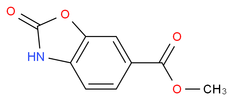 Methyl 2-oxo-2,3-dihydro-1,3-benzoxazole-6-carboxylate_分子结构_CAS_72752-80-8)