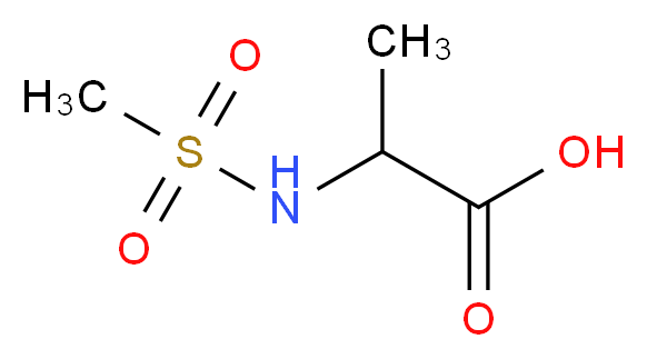 2-methanesulfonamidopropanoic acid_分子结构_CAS_879123-60-1