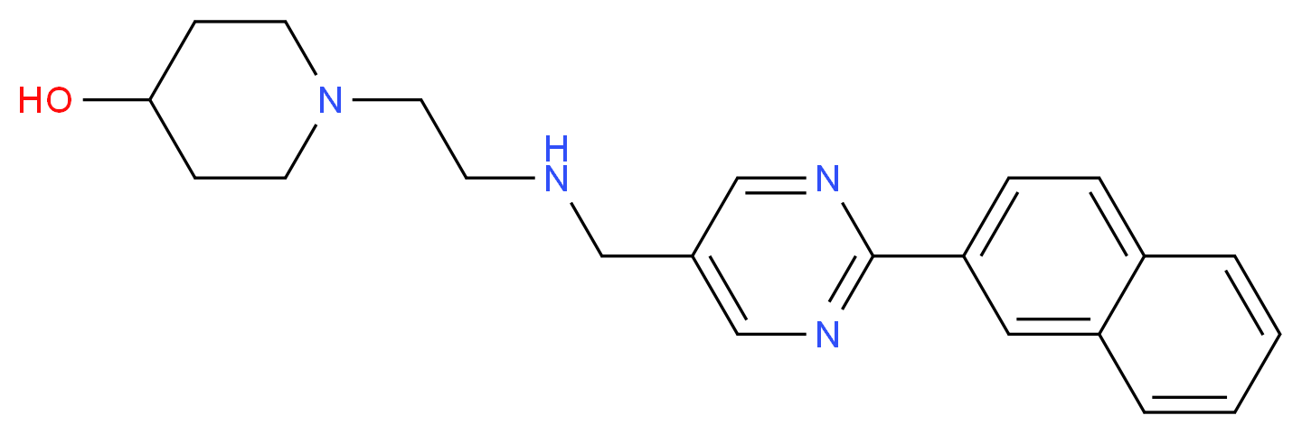 1-[2-({[2-(2-naphthyl)pyrimidin-5-yl]methyl}amino)ethyl]piperidin-4-ol_分子结构_CAS_)