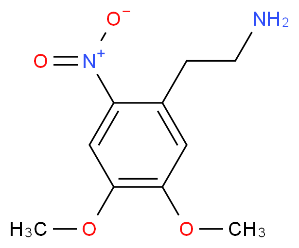 2-(4,5-dimethoxy-2-nitrophenyl)ethan-1-amine_分子结构_CAS_37852-39-4