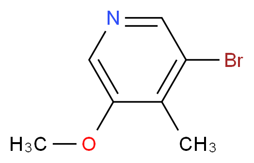 3-bromo-5-methoxy-4-methylpyridine_分子结构_CAS_70201-49-9