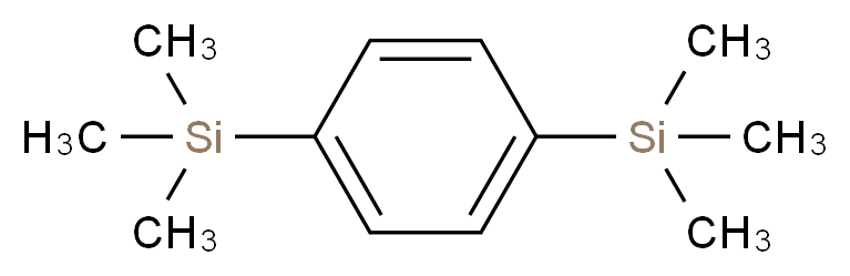 trimethyl[4-(trimethylsilyl)phenyl]silane_分子结构_CAS_13183-70-5