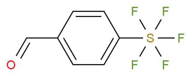 4-(pentafluoro-$l^{6}-sulfanyl)benzaldehyde_分子结构_CAS_401892-84-0