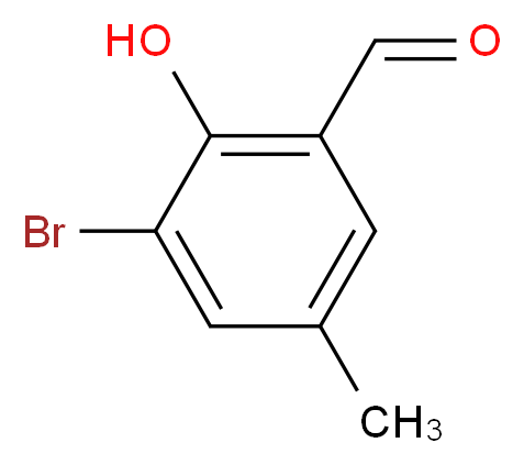 3-bromo-2-hydroxy-5-methylbenzaldehyde_分子结构_CAS_33172-54-2)