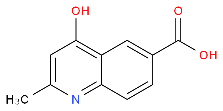 4-Hydroxy-2-methyl-quinoline-6-carboxylic acid_分子结构_CAS_)