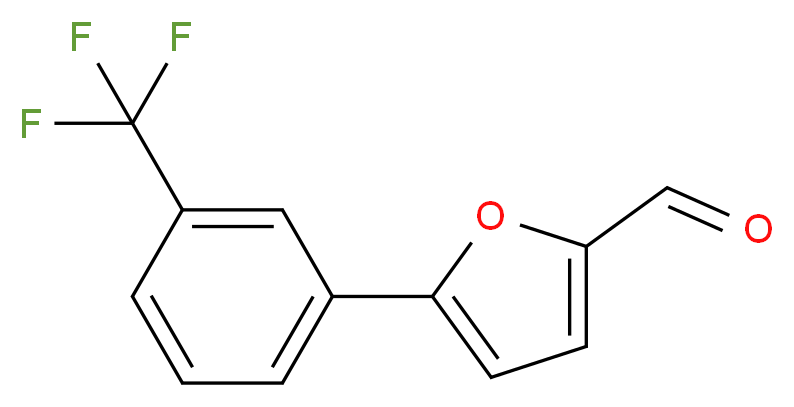 5-[3-(三氟甲基)苯基]糠醛_分子结构_CAS_52130-30-0)