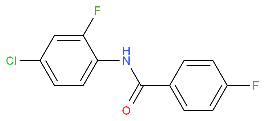 4-Fluoro-N-(2-fluoro-4-chlorophenyl)benzamide_分子结构_CAS_546082-82-0)