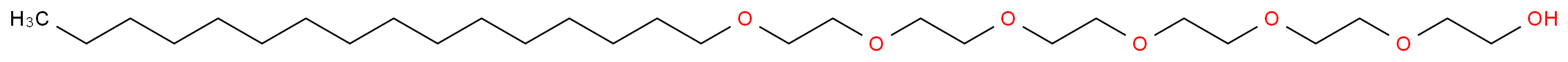 Hexaethylene glycol monohexadecyl ether_分子结构_CAS_5168-91-2)