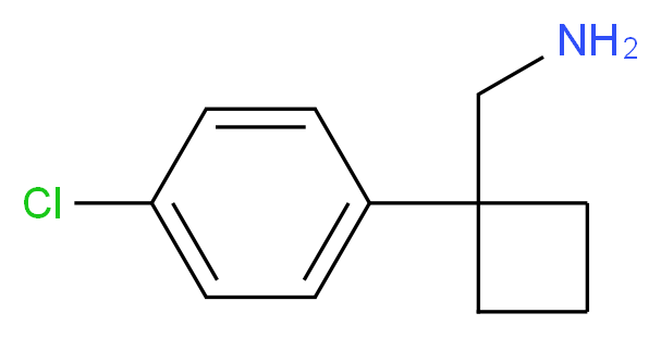 [1-(4-Chlorophenyl)cyclobutyl]methylamine_分子结构_CAS_)