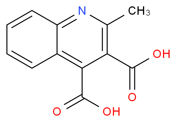 2-methylquinoline-3,4-dicarboxylic acid_分子结构_CAS_88344-65-4)