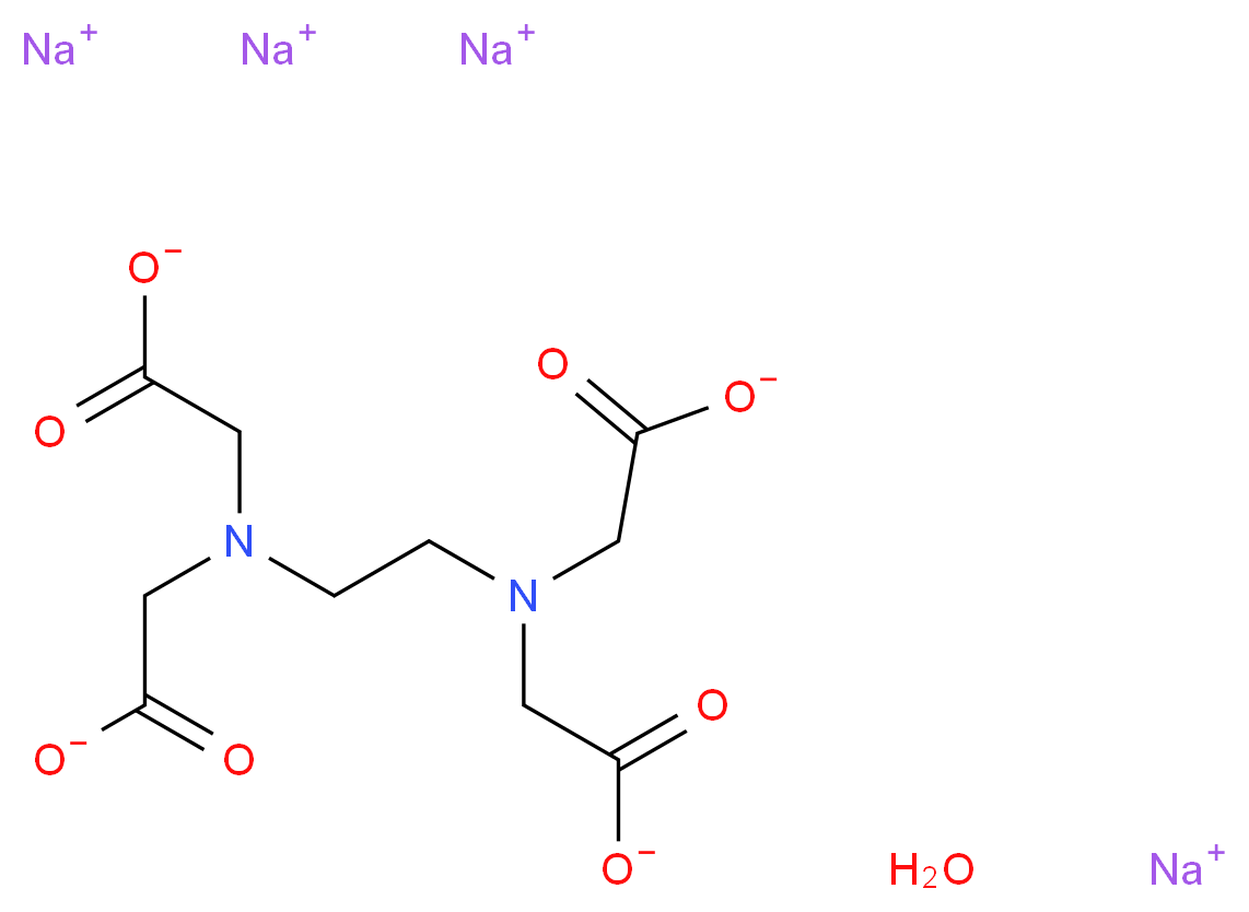 Ethylenediaminetetraacetic acid tetrasodium salt dihydrate_分子结构_CAS_10378-23-1)