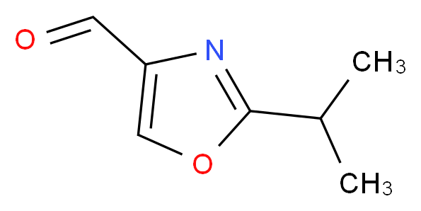 2-isopropyl-1,3-oxazole-4-carbaldehyde_分子结构_CAS_202817-15-0)