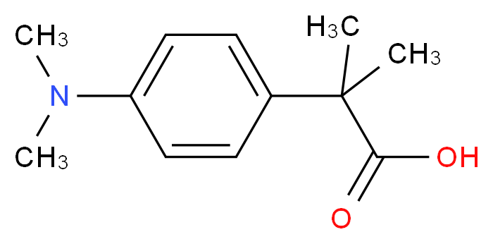 2-[4-(Dimethylamino)phenyl]-2-methylpropanoic acid_分子结构_CAS_)