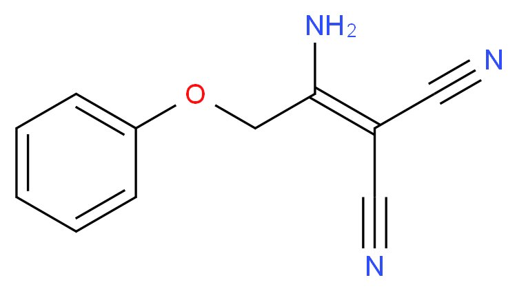 2-(1-amino-2-phenoxyethylidene)propanedinitrile_分子结构_CAS_118645-79-7