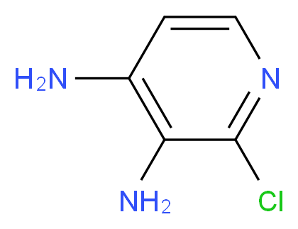 3,4-Diamino-2-chloropyridine_分子结构_CAS_39217-08-8)