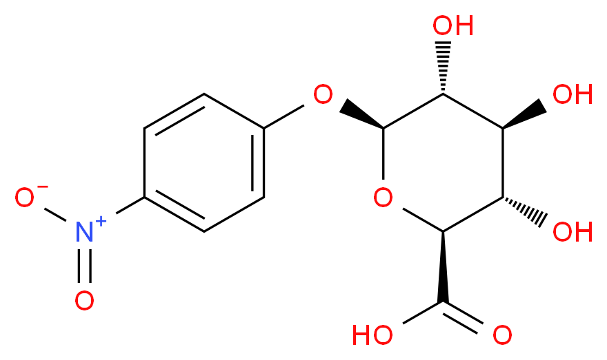 p-Nitrophenyl β-D-Glucuronide_分子结构_CAS_10344-94-2)