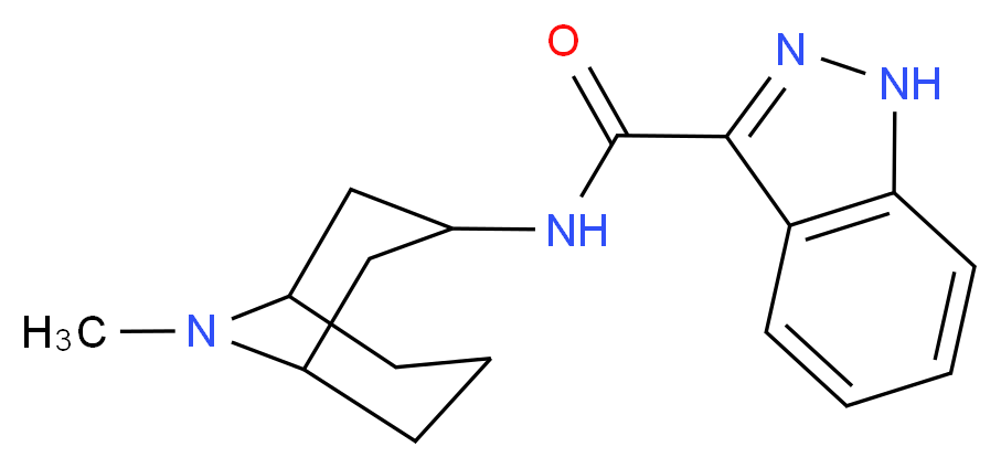 N-{9-methyl-9-azabicyclo[3.3.1]nonan-3-yl}-1H-indazole-3-carboxamide_分子结构_CAS_107007-95-4