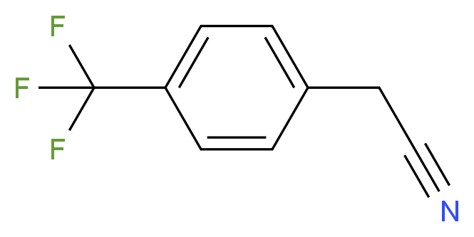 2-[4-(trifluoromethyl)phenyl]acetonitrile_分子结构_CAS_2338-75-2