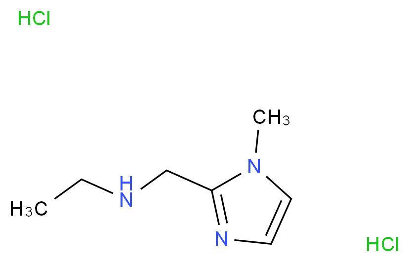 ethyl[(1-methyl-1H-imidazol-2-yl)methyl]amine dihydrochloride_分子结构_CAS_642075-18-1