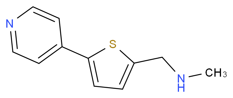 methyl({[5-(pyridin-4-yl)thiophen-2-yl]methyl})amine_分子结构_CAS_934570-47-5