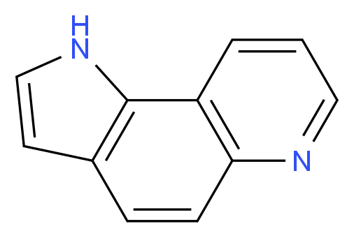 1H-吡咯并[2,3-f]喹啉_分子结构_CAS_233-36-3)