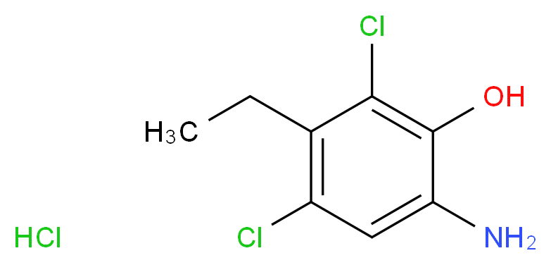 6-AMino-2,4-dichloro-3-ethylphenol hydrochloride_分子结构_CAS_101819-99-2)