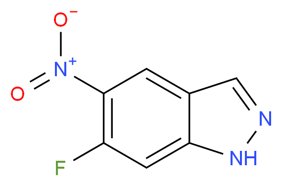 6-Fluoro-5-nitroindazole_分子结构_CAS_633327-51-2)