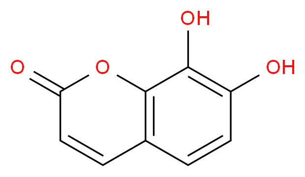 7,8-Dihydroxycoumarin_分子结构_CAS_486-35-1)