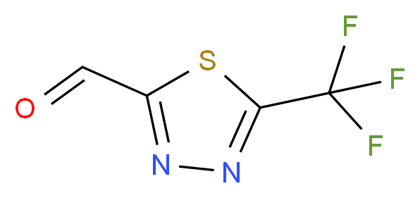 5-(trifluoromethyl)-1,3,4-thiadiazole-2-carbaldehyde_分子结构_CAS_1260667-41-1