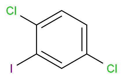 2,5-Dichloroiodobenzene_分子结构_CAS_29682-41-5)