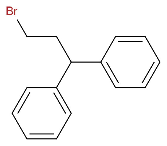 (3-bromo-1-phenylpropyl)benzene_分子结构_CAS_20017-68-9