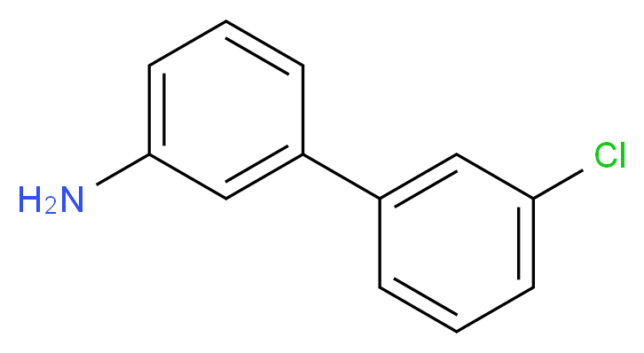 (3'-chlorobiphenyl-3-yl)amine_分子结构_CAS_56763-55-4)