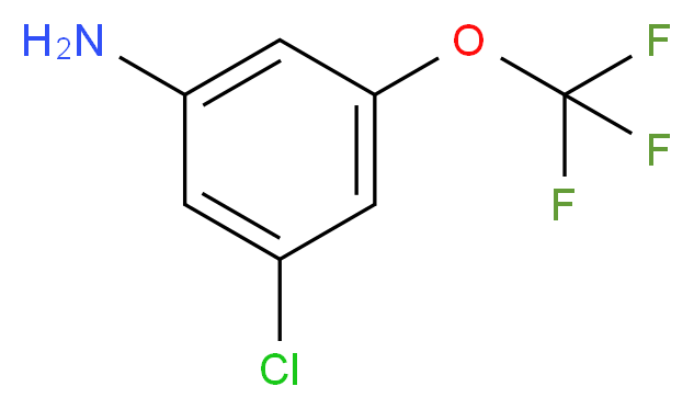 3-chloro-5-(trifluoromethoxy)aniline_分子结构_CAS_151276-13-0